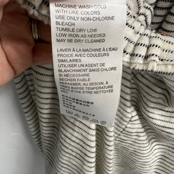 Free People This Is Your Sunday Striped Cutout Jumpsuit Size S Grey/White - Picture 7 of 13